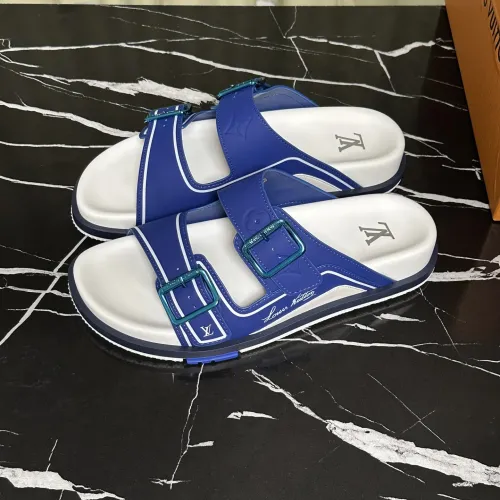 Wholesale Louis Vuitton Slippers For Men #1463115 $68.00 USD, Wholesale Quality Replica Louis Vuitton Slippers