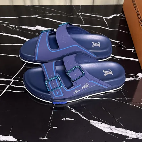 Wholesale Louis Vuitton Slippers For Men #1463119 $68.00 USD, Wholesale Quality Replica Louis Vuitton Slippers