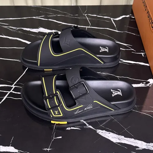 Wholesale Louis Vuitton Slippers For Men #1463121 $68.00 USD, Wholesale Quality Replica Louis Vuitton Slippers