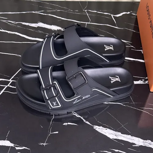 Wholesale Louis Vuitton Slippers For Men #1463122 $68.00 USD, Wholesale Quality Replica Louis Vuitton Slippers