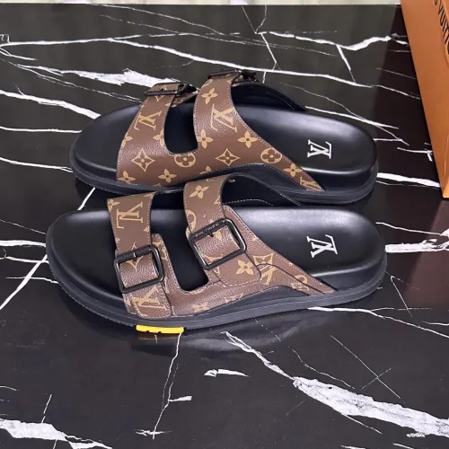 Wholesale Louis Vuitton Slippers For Men #1463123 $68.00 USD, Wholesale Quality Replica Louis Vuitton Slippers