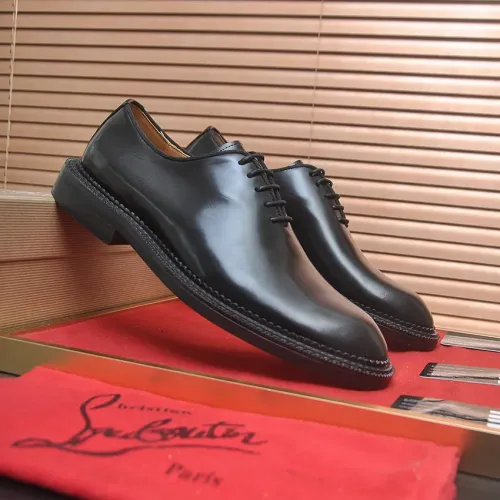 Replica Christian Louboutin Leather Shoes For Men #1463185 $115.00 USD for Wholesale
