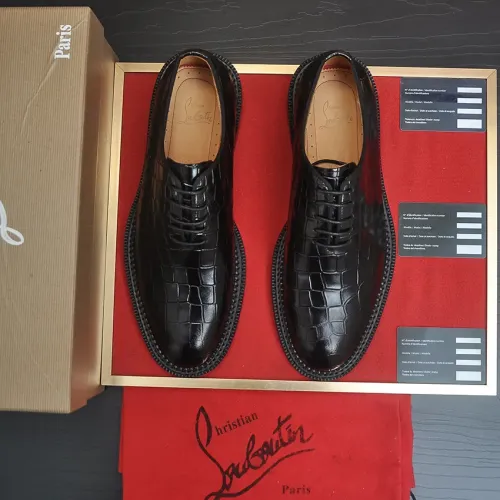 Replica Christian Louboutin Leather Shoes For Men #1463193 $115.00 USD for Wholesale