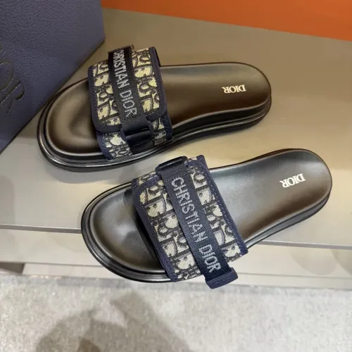 Replica Christian Dior Slippers For Men #1463203 $52.00 USD for Wholesale