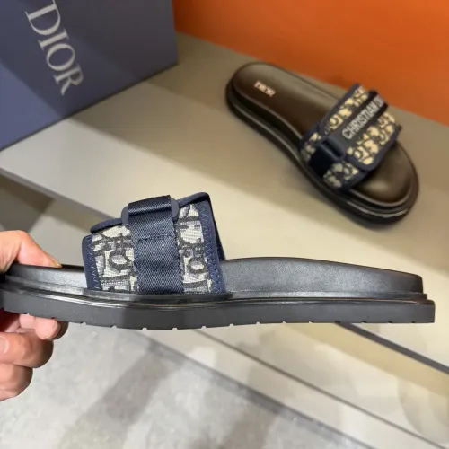 Replica Christian Dior Slippers For Men #1463203 $52.00 USD for Wholesale