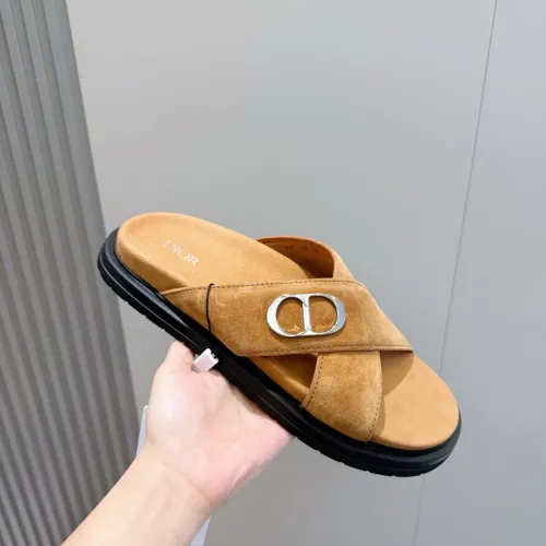 Replica Christian Dior Slippers For Men #1463248 $60.00 USD for Wholesale