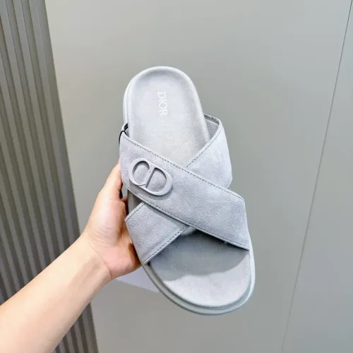 Replica Christian Dior Slippers For Men #1463249 $60.00 USD for Wholesale