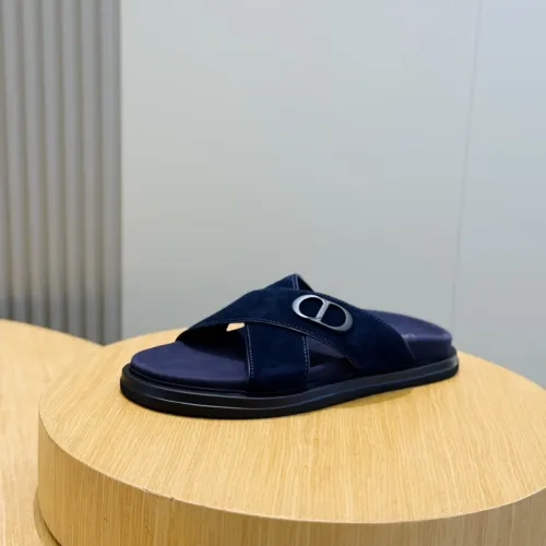 Replica Christian Dior Slippers For Men #1463250 $60.00 USD for Wholesale