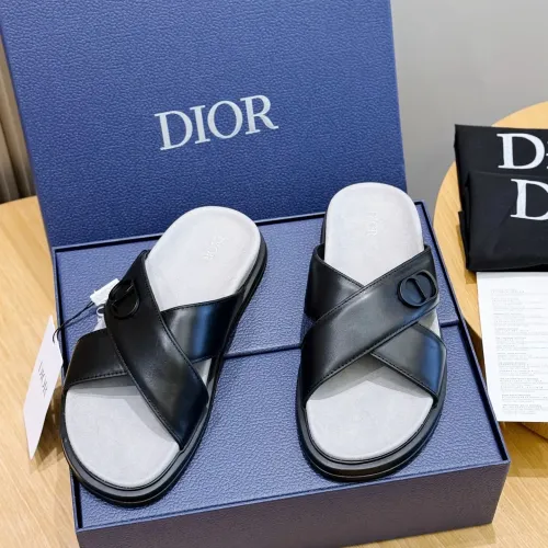 Replica Christian Dior Slippers For Men #1463252 $60.00 USD for Wholesale