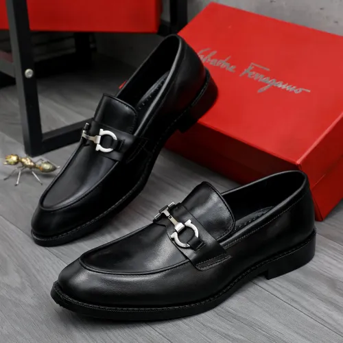 Wholesale Salvatore Ferragamo Leather Shoes For Men #1463285 $85.00 USD, Wholesale Quality Replica Salvatore Ferragamo Leather Shoes