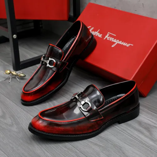 Wholesale Salvatore Ferragamo Leather Shoes For Men #1463286 $85.00 USD, Wholesale Quality Replica Salvatore Ferragamo Leather Shoes