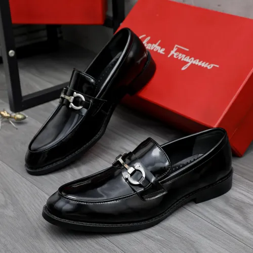Wholesale Salvatore Ferragamo Leather Shoes For Men #1463288 $85.00 USD, Wholesale Quality Replica Salvatore Ferragamo Leather Shoes