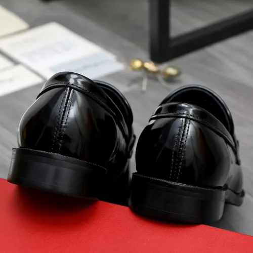 Replica Salvatore Ferragamo Leather Shoes For Men #1463288 $85.00 USD for Wholesale