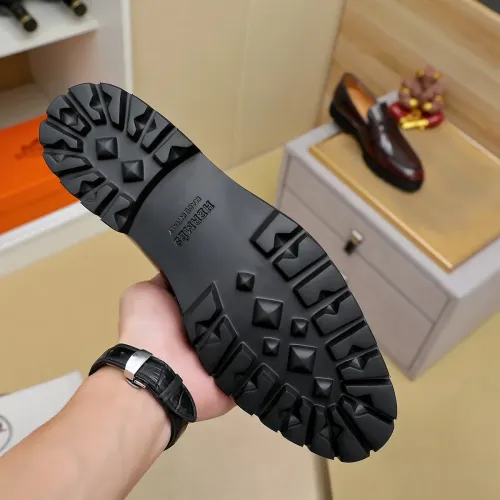 Replica Hermes Leather Shoes For Men #1463387 $96.00 USD for Wholesale