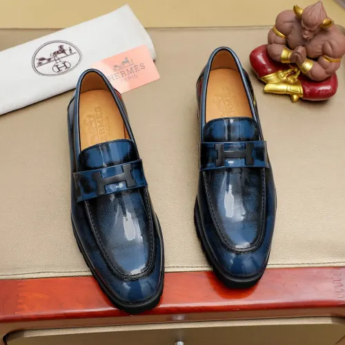 Wholesale Hermes Leather Shoes For Men #1463388 $96.00 USD, Wholesale Quality Replica Hermes Leather Shoes
