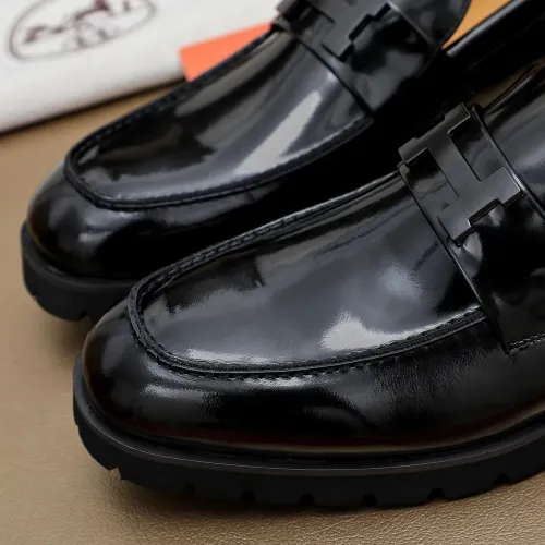 Replica Hermes Leather Shoes For Men #1463389 $96.00 USD for Wholesale