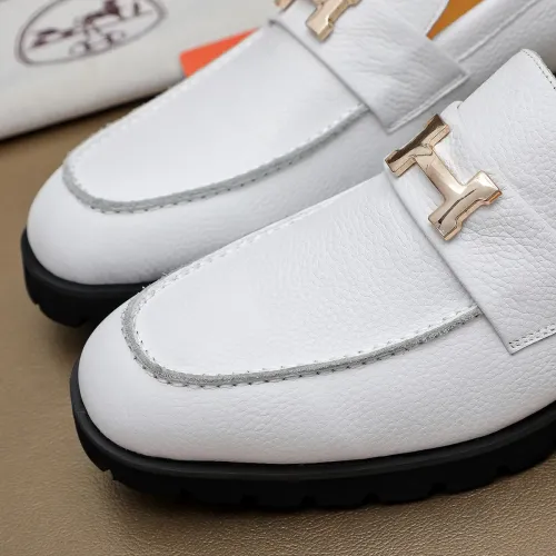 Replica Hermes Leather Shoes For Men #1463390 $96.00 USD for Wholesale