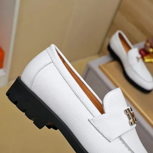 Replica Hermes Leather Shoes For Men #1463390 $96.00 USD for Wholesale