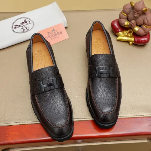 Wholesale Hermes Leather Shoes For Men #1463391 $96.00 USD, Wholesale Quality Replica Hermes Leather Shoes