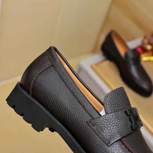 Replica Hermes Leather Shoes For Men #1463391 $96.00 USD for Wholesale
