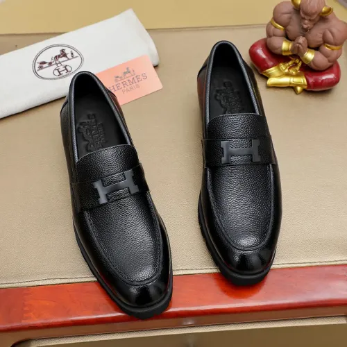 Wholesale Hermes Leather Shoes For Men #1463392 $96.00 USD, Wholesale Quality Replica Hermes Leather Shoes