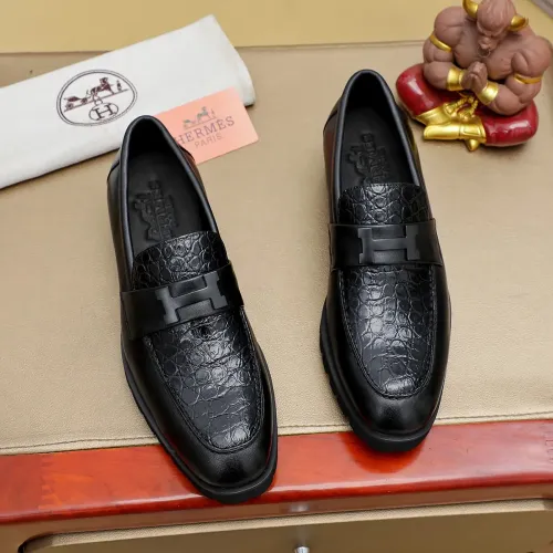 Wholesale Hermes Leather Shoes For Men #1463394 $96.00 USD, Wholesale Quality Replica Hermes Leather Shoes