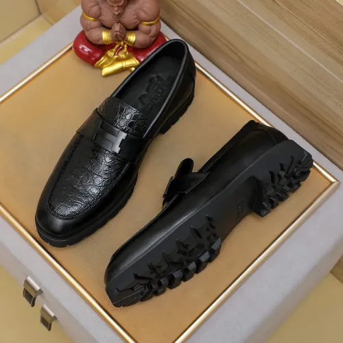 Replica Hermes Leather Shoes For Men #1463394 $96.00 USD for Wholesale