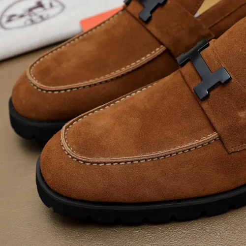 Replica Hermes Leather Shoes For Men #1463395 $96.00 USD for Wholesale