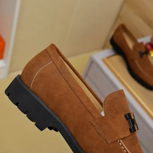 Replica Hermes Leather Shoes For Men #1463395 $96.00 USD for Wholesale