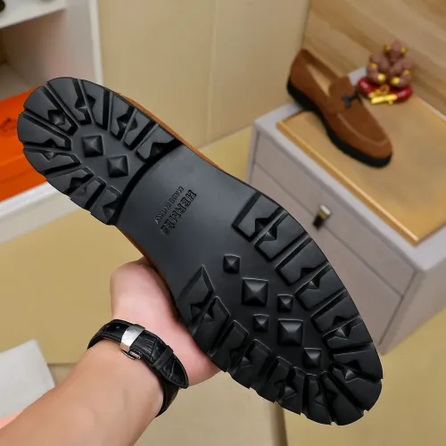 Replica Hermes Leather Shoes For Men #1463395 $96.00 USD for Wholesale