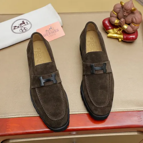 Wholesale Hermes Leather Shoes For Men #1463396 $96.00 USD, Wholesale Quality Replica Hermes Leather Shoes
