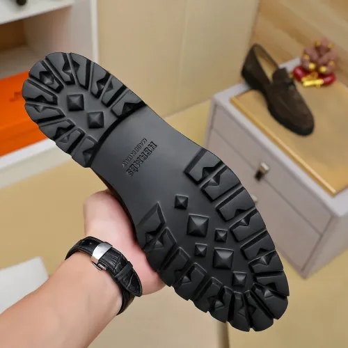 Replica Hermes Leather Shoes For Men #1463396 $96.00 USD for Wholesale