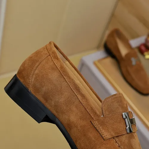 Replica Hermes Leather Shoes For Men #1463398 $85.00 USD for Wholesale