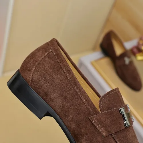 Replica Hermes Leather Shoes For Men #1463399 $85.00 USD for Wholesale