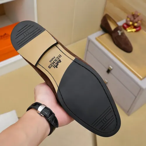 Replica Hermes Leather Shoes For Men #1463399 $85.00 USD for Wholesale