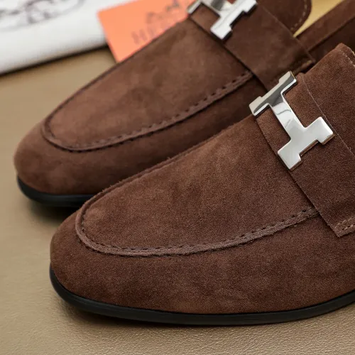 Replica Hermes Leather Shoes For Men #1463399 $85.00 USD for Wholesale