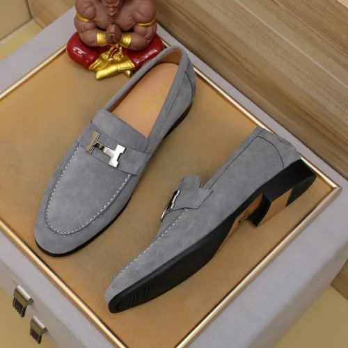 Replica Hermes Leather Shoes For Men #1463400 $85.00 USD for Wholesale
