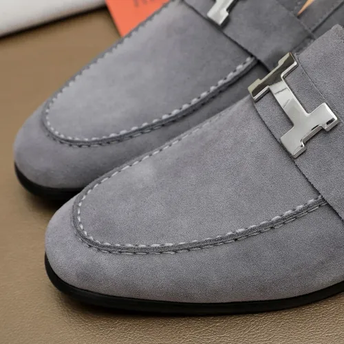 Replica Hermes Leather Shoes For Men #1463400 $85.00 USD for Wholesale