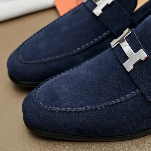 Replica Hermes Leather Shoes For Men #1463401 $85.00 USD for Wholesale