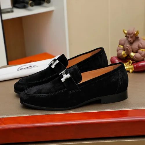 Replica Hermes Leather Shoes For Men #1463402 $85.00 USD for Wholesale