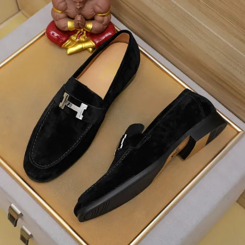 Replica Hermes Leather Shoes For Men #1463402 $85.00 USD for Wholesale
