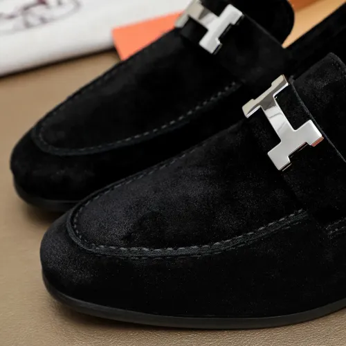 Replica Hermes Leather Shoes For Men #1463402 $85.00 USD for Wholesale