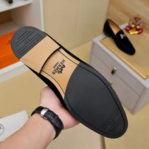 Replica Hermes Leather Shoes For Men #1463402 $85.00 USD for Wholesale