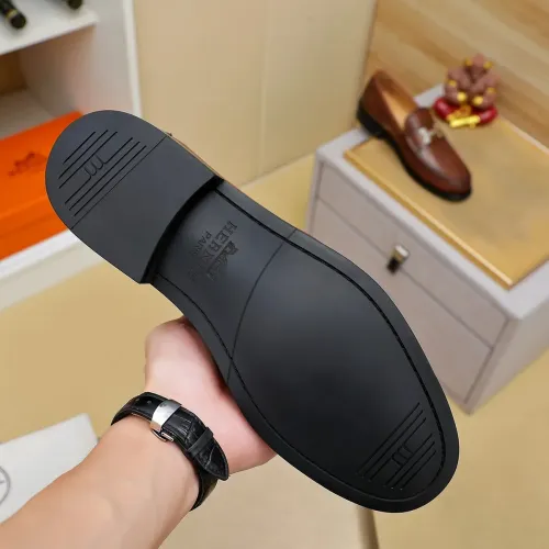 Replica Hermes Leather Shoes For Men #1463403 $85.00 USD for Wholesale