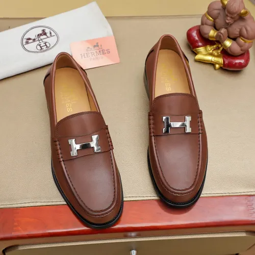 Wholesale Hermes Leather Shoes For Men #1463404 $85.00 USD, Wholesale Quality Replica Hermes Leather Shoes