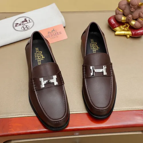 Wholesale Hermes Leather Shoes For Men #1463405 $85.00 USD, Wholesale Quality Replica Hermes Leather Shoes