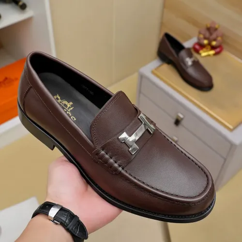 Replica Hermes Leather Shoes For Men #1463405 $85.00 USD for Wholesale