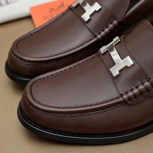 Replica Hermes Leather Shoes For Men #1463405 $85.00 USD for Wholesale