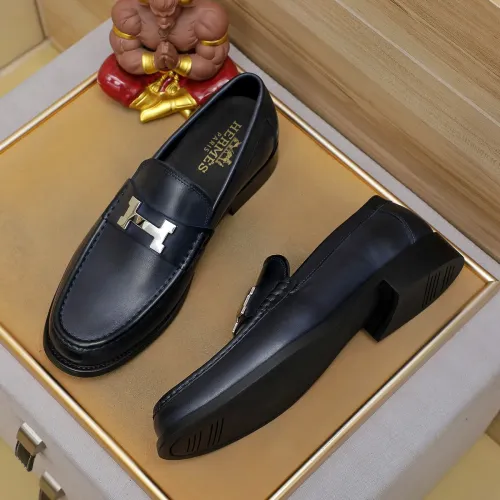 Wholesale Hermes Leather Shoes For Men #1463412 $85.00 USD, Wholesale Quality Replica Hermes Leather Shoes