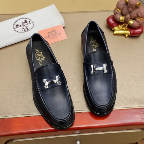 Replica Hermes Leather Shoes For Men #1463412 $85.00 USD for Wholesale